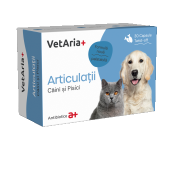 Supliment articulatii pentru caini si pisici VetAria Articulatii, 30 capsule
