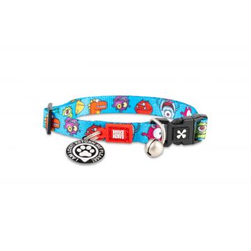 Zgarda inteligentă pentru pisici cu încuietoare de siguranță și sistem QR pentru localizare Max & Molly Smart ID, Little Monsters