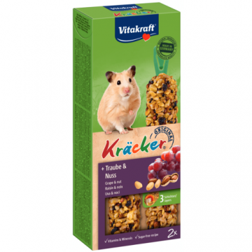 Baton pentru hamsteri Vitakraft Kracker cu nuci 112 g