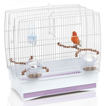 Colivie alba pentru pasari Imac Irene 45x27x43cm