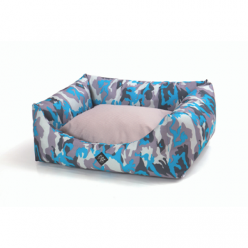 Culcus pentru caini Leopet Rody Army Blue 60x70 cm