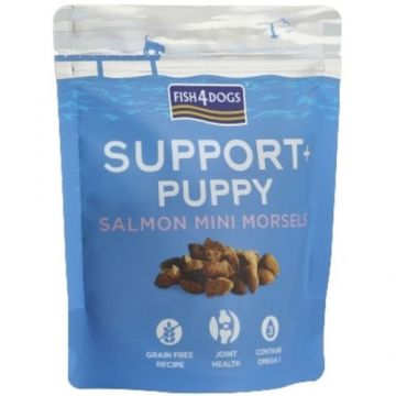 FISH4DOGS Support+ PUPPY Joint Health Recompens? pentru c??ei, biscui?i cu Somon 150g