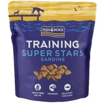 FISH4DOGS Training Superstars Recompens? pentru câini adul?i, cu Sardine 150g