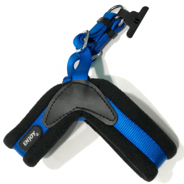 Ham ajustabil Enjoy, albastru, din nylon, 47-55 cm x 44-51 cm