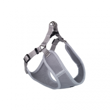 Ham ajustabil, gri, din mesh, reflectorizant, 48-56 cm x 15 mm