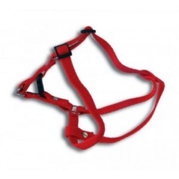 Ham ajustabil pentru caini de talie mica, textil, rezistent, cu catarama, 10 mm