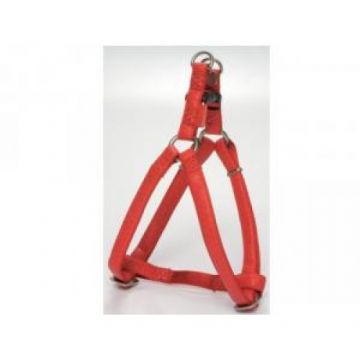 Ham ajustabil, rosu, din piele, 35-60 cm x 15 mm