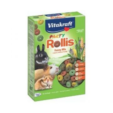 Hrana complementara pentru rozatoare Vitakraft Party Rollis 500 g