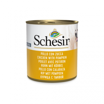 Hrana umeda penru caini Schesir fruit pui si dovleac 285 g
