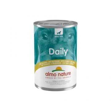 Hrana umeda pentru caini Almo Nature Daily Conserva Curcan 400 gr