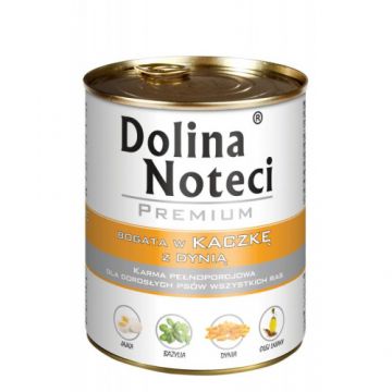 Hrana umeda pentru caini Dolina Noteci rata si dovleac 800 g