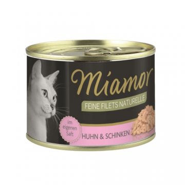 Hrana umeda pentru pisici Miamor Filet Pui cu Sunca 100 gr