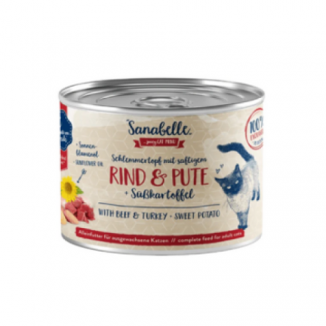 Hrana umeda pentru pisici Sanabelle Vita si Curcan 180 gr