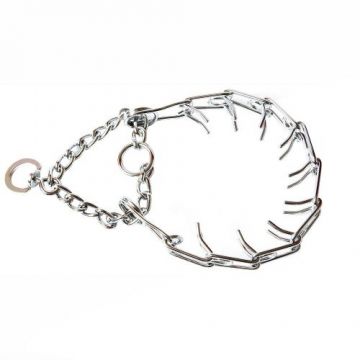 Zgarda forta, neagra, confectionata din metal, 3.0 cm x 60 cm