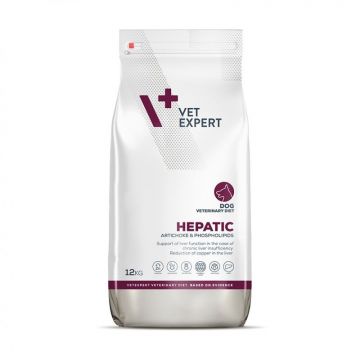 4T Dieta Veterinara Hepatic Dog, Vetexpert, 12 kg la reducere