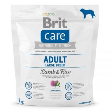 Brit Care Adult Large Breed Lamb & Rice, 1 kg ieftina