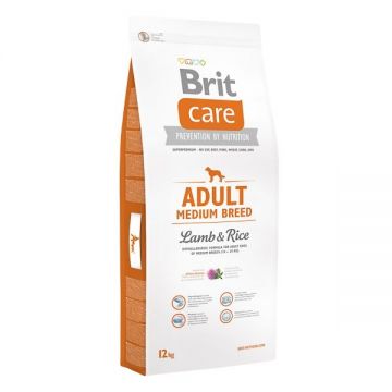 Brit Care Adult Medium Breed Lamb & Rice, 12 kg la reducere