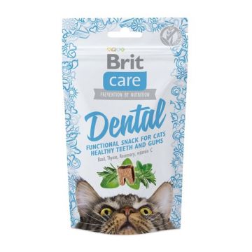 Brit Care Cat Snack Dental, 50 g ieftina