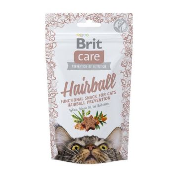 Brit Care Cat Snack Hairball, 50 g