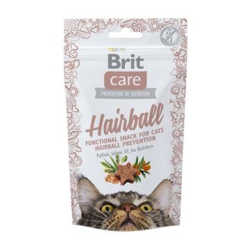 Brit Care Cat Snack Hairball, 50 g ieftina