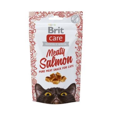 Brit Care Cat Snack Meaty Salmon, 50 g ieftina