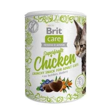 Brit Care Cat Snack Superfruits Chicken, 100 g ieftina