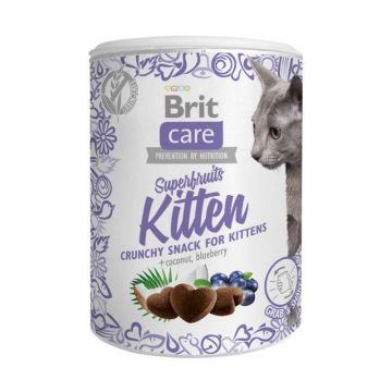 Brit Care Cat Snack Superfruits Kitten, 100 g ieftina