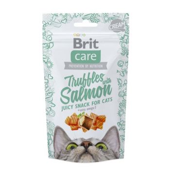 Brit Care Cat Snack Truffles Salmon, 50 g ieftina