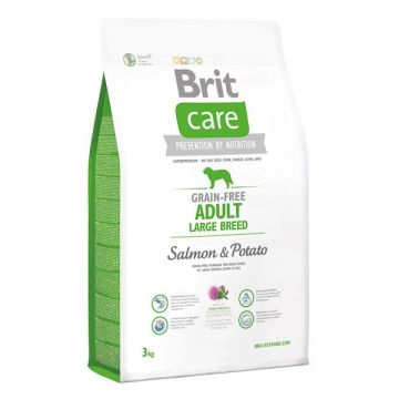Brit Care Grain-free Adult Large Breed Salmon and Potato, 3 kg