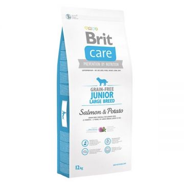 Brit Care Grain-free Junior Large Breed Salmon and Potato, 12 kg