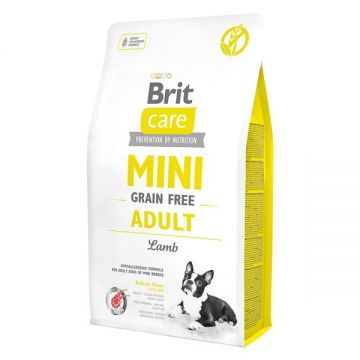 Brit Care Mini Grain Free Adult Lamb, 2 kg la reducere