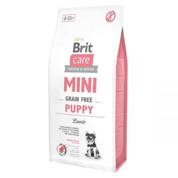 Brit Care Mini Grain Free Puppy Lamb, 7 kg la reducere