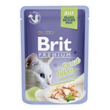 Brit Cat Delicate Trout in Jelly, 85 g ieftina