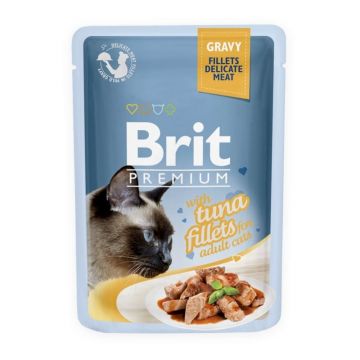 Brit Cat Delicate Tuna in Gravy, 85 g ieftina