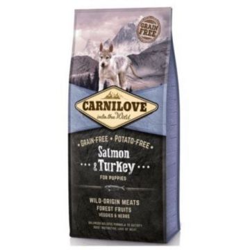 Carnilove Salmon and Turkey for Puppies, 12 kg