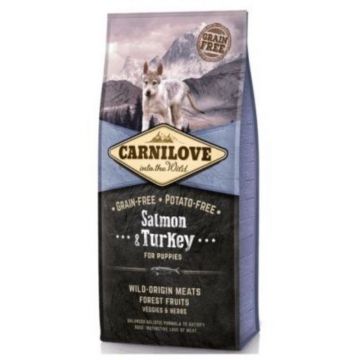 Carnilove Salmon and Turkey for Puppies, 12 kg ieftina