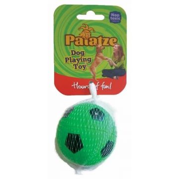 Jucarie Paiatze Dog Minge Neon cauciuc, verde, 6.3 cm ieftina