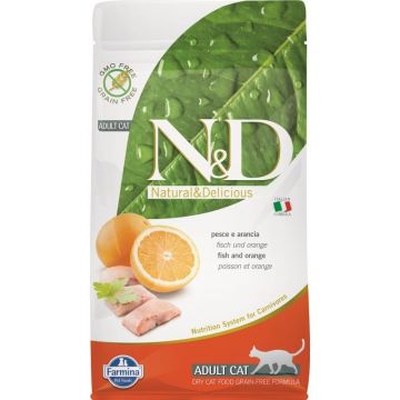 N&D Cat Grain free Fish and Orange, 1.5 kg