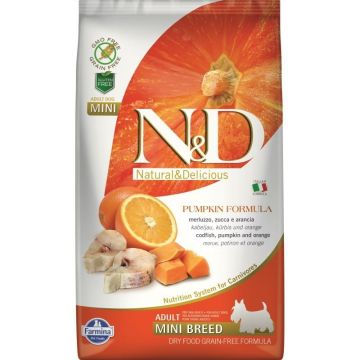 N&D Dog Gf Pumpkin Codfish & Orange Adult Mini 2.5 Kg