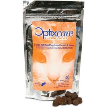 Optixcare L-LYSINE CHEWS, 60 tablete