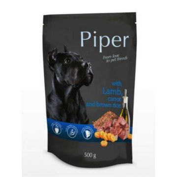 Piper Adult Dog, Miel, Morcovi Si Orez Brun, 500 g la reducere