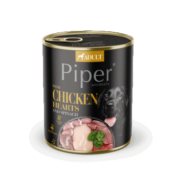 Piper Adult Dog, Inimi de Pui si Spanac, 400 g de firma originala