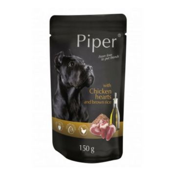 Piper Adult Dog, Inimi De Pui Si Orez Brun, 150 g ieftina