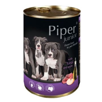 Piper Junior Dog, Vitel Si Mere, 400 g la reducere