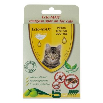 Pipeta Spot-on Ecto-MAX Cat, 5 x 1 ml