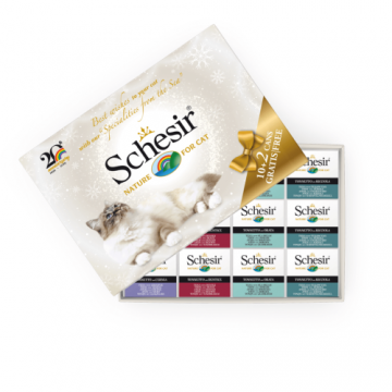 Hrana umeda pentru pisici Schesir Pack Sea Specialities 85g 10+2 Gratis
