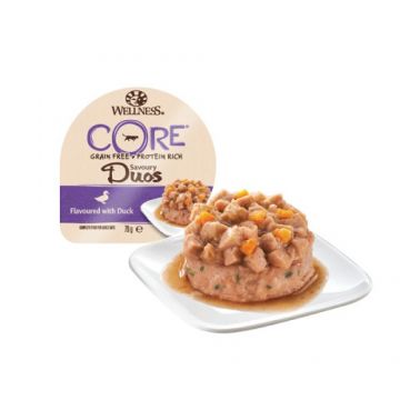 Hrana umeda pentru pisici Wellness Core Savoury Duos cu rata 79 g