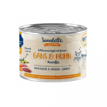 Hrana umeda Sanabelle cu Gasca si Pui 180 gr