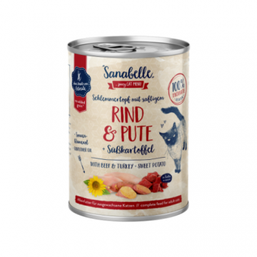 Hrana umeda Sanabelle cu Vita si Curcan 380 gr