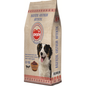 Hrana uscata pentru caini ?Enjoy Rasfatul Gustului cu vita 10 kg